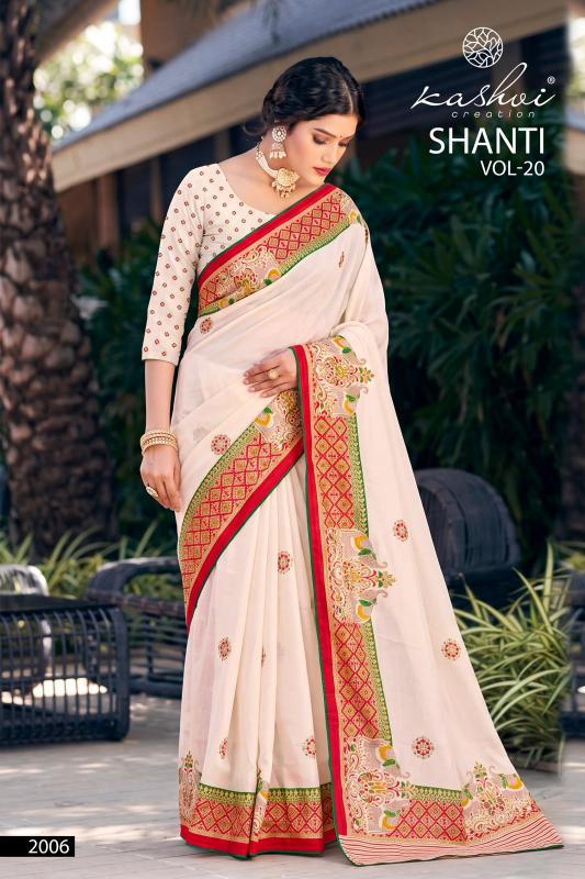 Kashvi shanti vol-20 saree low price wholesale womens clothing